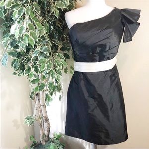 4/$20 - Angelina Faccenda One Shoulder Mini Dress